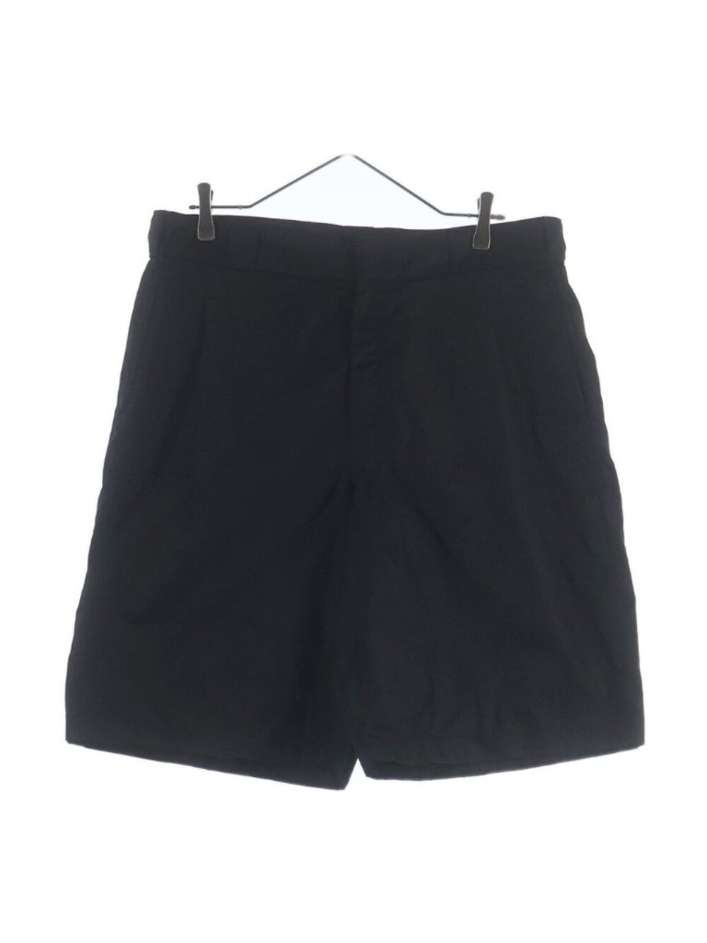 Prada Re-Nylon Bermuda Shorts Triangle Logo Pants Nylon Black
